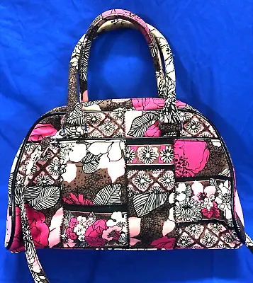 VERA BRADLEY Pink/Multi PATCHWORK Zip MOCHA ROUGE CONVERTIBLE SATCHEL Tote/Bag • $14.40