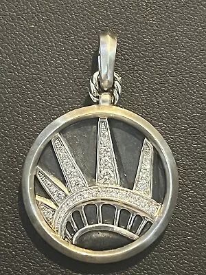 David Yurman NYC Statue Of Liberty Pendant With Diamonds Retail $950 • $375