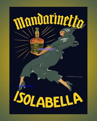 5x7 Isolabella MANDARINETTO Vintage French Alcohol Advertisement Art Print • $7.99