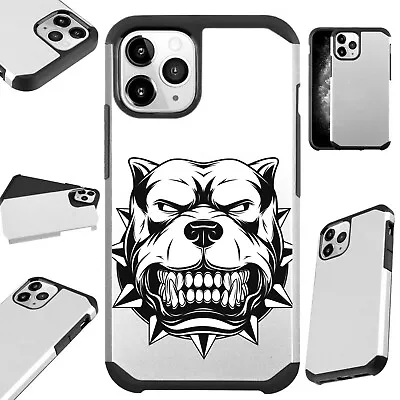 Fusion Case For IPhone 12/Mini/Pro Max Phone Cover MAD DOG WHITE • $13.50