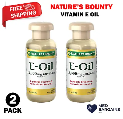 Nature's Bounty Vitamin E Oil Supports Immune & Antioxidant 30000IU - 2 Pack • $14.95