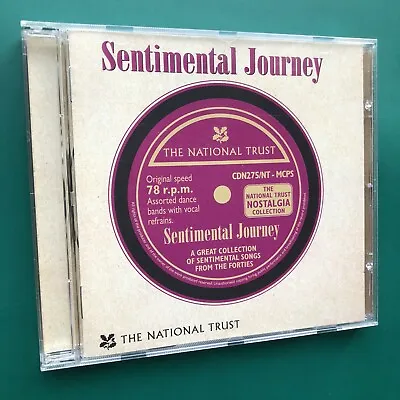 National Trust Nostalgia SENTIMENTAL JOURNEY (SONGS FROM THE 1940s) Jazz Pop CD • £28