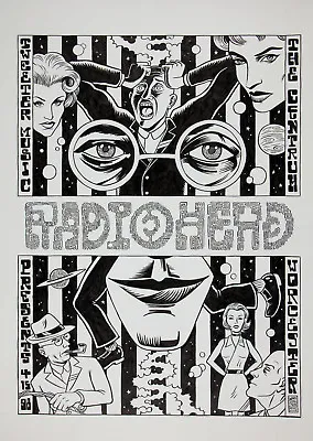 $12.14 • Buy RADIOHEAD - 1998 Centrum, Worcester Concert Window Poster 18 X12  - Reprint