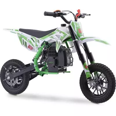 MotoTec Villain 52cc 2-Stroke Kids Gas Dirt Bike Green • $359