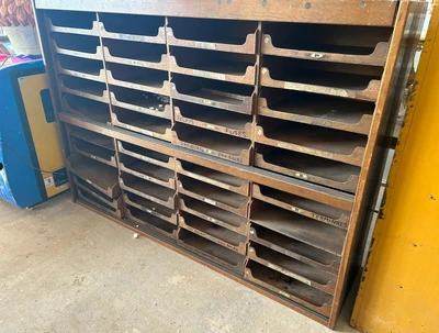£795 • Buy Vintage Oak Haberdashery - Retail/ Shop Counter/ Kitchen Island