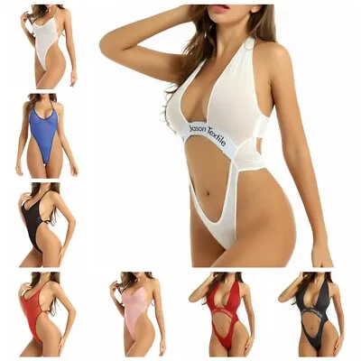 $16.85 • Buy Womens Backless Strappy One Piece Swimsuit Swimwear Bathing Monokini Bikini Suit