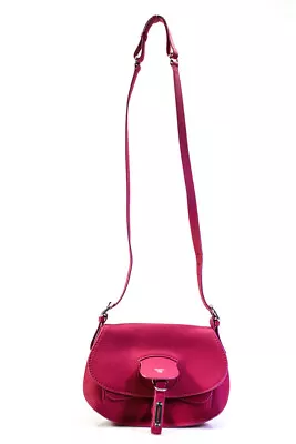 Fontana Milano Womens Wight Baby Shoulder Handbag  Fucsia Pink • $742.01