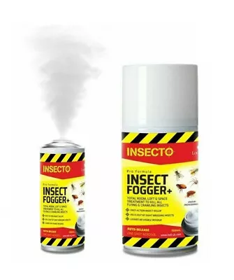 Insect Fogger PRO Killer Smoke Fumer Flea Bed Bug Moth Fly Cockroach Insecto++ • £33.99