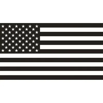Pair Of Matte Black Flag US Military USA Decal (2) • $9.61