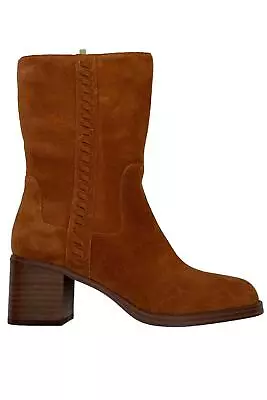 Vince Camuto Water Repellent Mid Shaft Suede Boots Zelcinna Caramel • $59.99