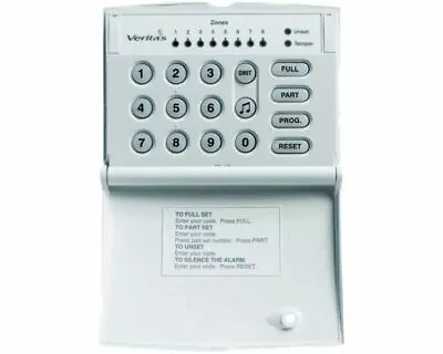 £42.99 • Buy Texecom Veritas Burglar Alarm Remote LED Keypad DCA-0001 For V8 C8 And R8
