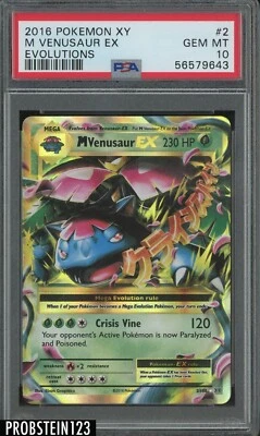 $0.99 • Buy 2016 Pokemon XY Evolutions #2 V Venusaur EX PSA 10 GEM MINT