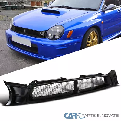 Fits 02-03 Subaru Impreza WRX STI Honeycomb Mesh Black Front Bumper Hood Grille • $46.95