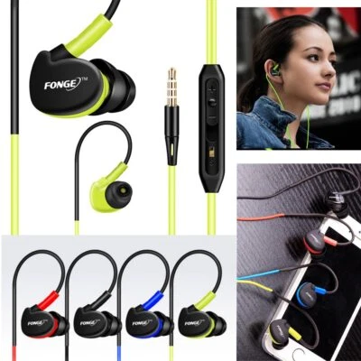$3.29 • Buy Waterproof Wired Earphones In Ear Earbuds HIFI Sport Bass Headphones With Mic