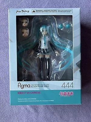 Hatsune Miku V4 Chinese Figma Vocaloid Good Smile Company Pre-owned US SELLER • $69.99