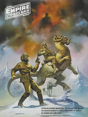 Star Wars The Empire Strikes Back Cult Movie Poster Print 45 • $6.49