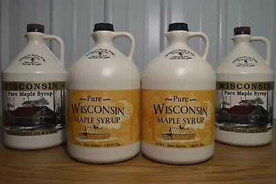 One Gallon 100% Pure Wisconsin Maple Syrup Grade A Medium Amber/Amber Rich Taste • $54.95