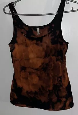 Vest Top M H&M Recycled Tie Dye Acid Wash Surf Skate Cami Beach Holiday • £3.99