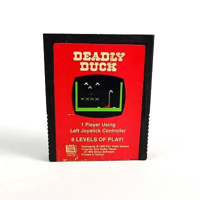 1982 Fox Deadly Duck Atari 2600  Cartridge Only Vintage • $19.99