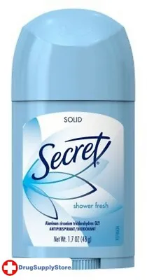 £11.22 • Buy BL Secret Deodorant Shower Fresh Solid 1.7 Oz - THREE PACK