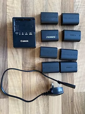 £80 • Buy 8 Canon Batteries And Original Charger For 5D Series, LP-E6 Battery