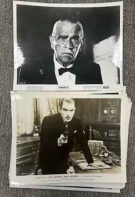 Invisible Man / Boris Karloff Original Vintage Horror Stills Lot Rare (25!) • $20