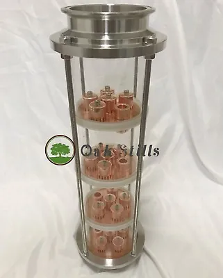 4  Glass Moonshine Still Alcohol Distillation Column With Copper Bubble Plates • $318