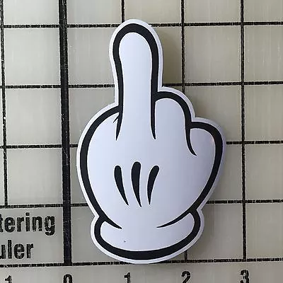 FU Mickey Mouse Hands Finger 4  Tall Multi-Color Vinyl Decal Sticker - BOGO • $5.99