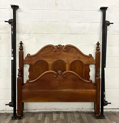 Vintage Full Size Victorian Style Low Poster Bed • $899