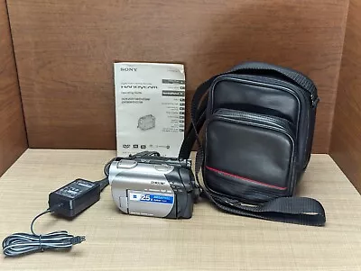 Sony DCR-DVD308 Mini DVD Handycam Camcorder With Charger/AC Adapter Battery Case • $70