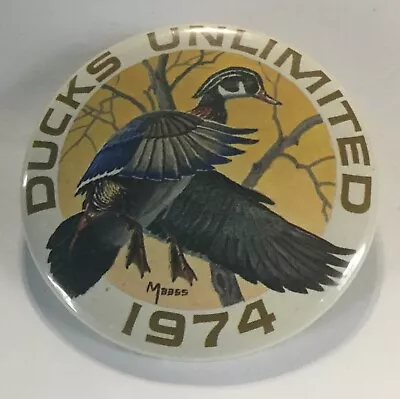 Ducks Unlimited Hunting License Pin Badge -1974 • $3.99