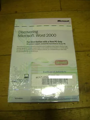 Discovering Microsoft Word 2000 / MS Works Suite - New And Sealed 8 CD Pack • £24.95