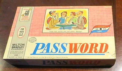 Password Game Vintage 1962 By Milton Bradley Company • $7.50