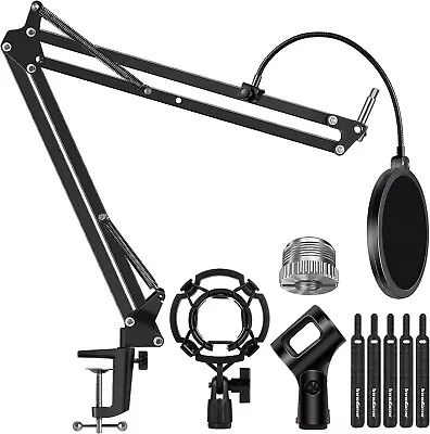 £22.99 • Buy InnoGear Microphone Suspension Boom Scissor Arm Stand + Pop Filter + Windscreen