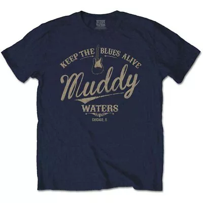 Muddy Waters Keep The Blues Alive T-Shirt Blue New • $21.96