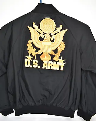 U.S. Army Jacket Embroidered Patch Men's XL Auburn Sport Gold & Black 50  Chest • $16