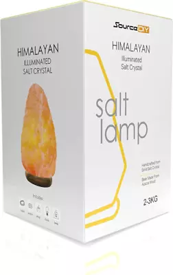 2-3 Kg Salt Lamp- Pink Crystal Light Home Decor Accessory With Button  • £18.19