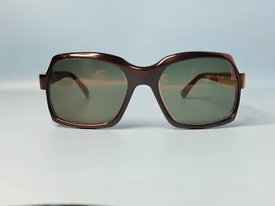 Vintage 70s Pierre Cardin Black Acetate Sunglasses Made In France 55/20 #699 • $100