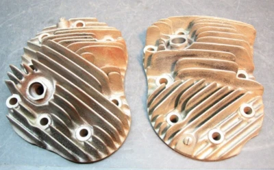 $900 • Buy Harley '37-'39 BIG TWIN Flathead UL ULH Cylinder Heads PAIR High Compression