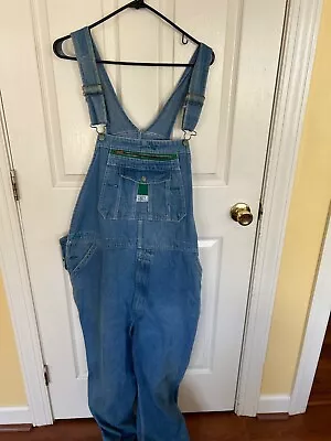 Liberty Overalls Mens 42x32 Blue Denim Relaxed Farmers Workwear E2 • $21.99