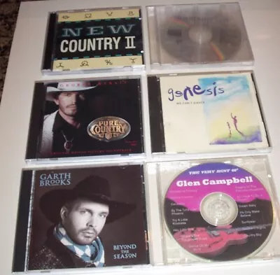 7 LOT CD'S COUNTRY Strait Campbell Brooks Genesis New Country Quarter  Flash • $12.99