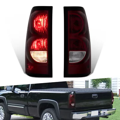 LH+RH Smoke Lens Rear Lamps Tail Lights For 2003-2006 Chevy Silverado 1500 2500 • $46.89