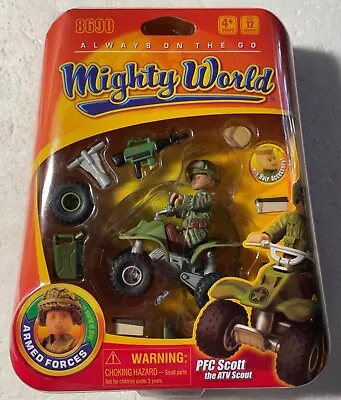 $11.95 • Buy Mighty World 8690 PFC Scott ATV Scout -  New In Mint Blister Pack