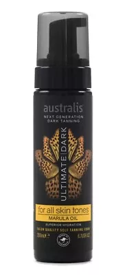 Australis Ultimate Dark Tanning 200ml (Marula Oil) Self Tanning Fake Tan Foam • £9.99