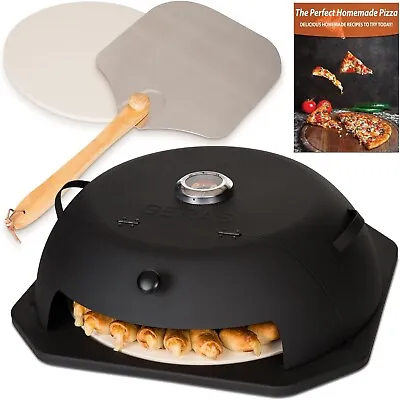 Pizza Oven For Grill Top Pizza Maker Outdoor Kit Cooking Stone Peel Backyard BBQ • $144.90