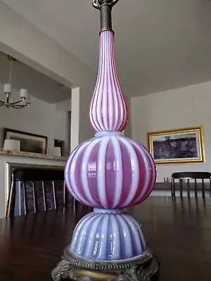 Archimede Seguso MURANO Opalescent Art Glass LAMP 1940-50s • $550