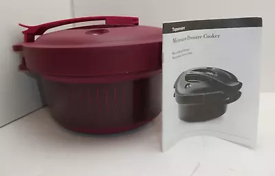 Tupperware Pressure Cooker  2L/2 Qt Burgundy With Manual Open Box New Never Used • $49.99