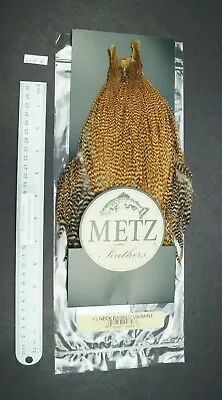 Metz #3 Barred Variant Rooster Neck Dry Fly Rooster Neck Fly Tying Cape Lot 46 • $59.99