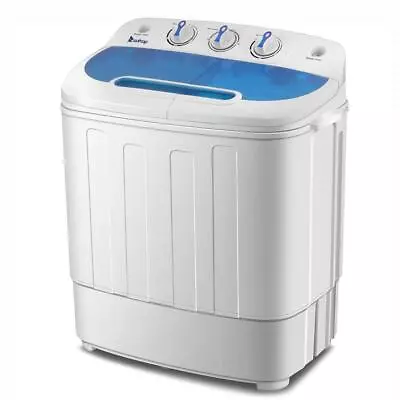 Zokop 15lbs Home Dorm Semi-Auto Mini Portable Twin Tub Washing Machine Spinner • $96.99