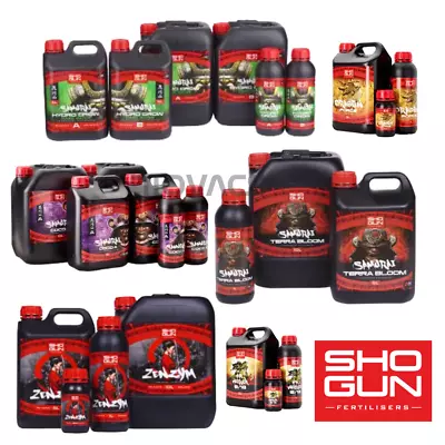 SHOGUN Plant NUTRIENTS Sumo Boost Katana Dragon Calmag Silicon Geisha FULL RANGE • £19.95